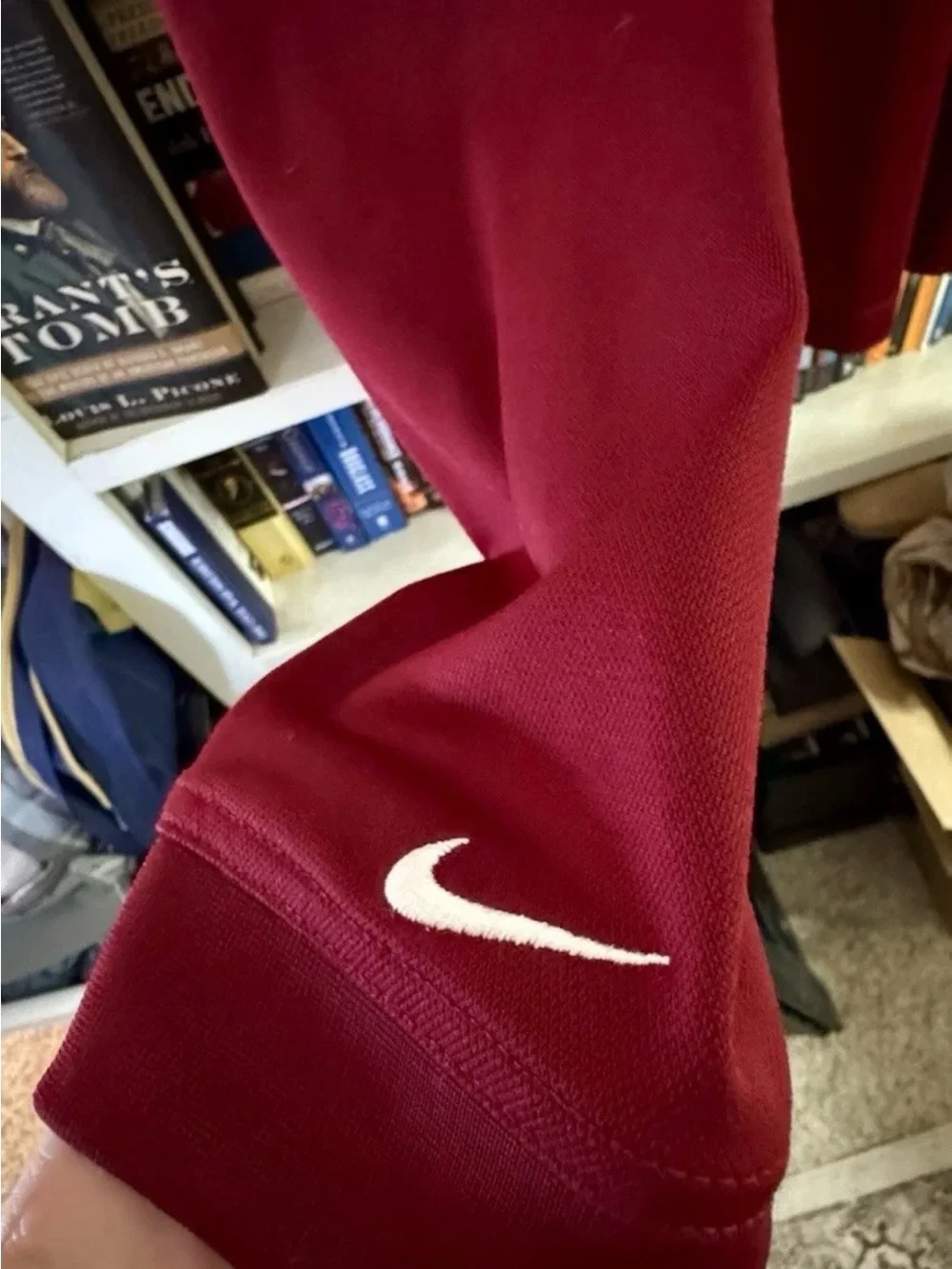 Nike Golf DriFit Fit  Long Sleeve “Team Red” Polo Shirt Mens Large